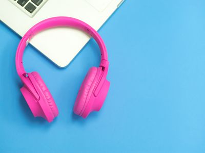 Pink Bluetooth Headphones on a Mac