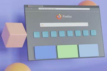 A mockup of the Firefox homepage with tiles.