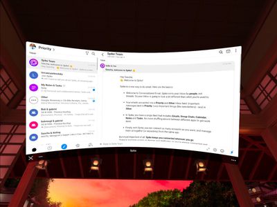 A screenshot from the Spike app on the Oculus Quest. 