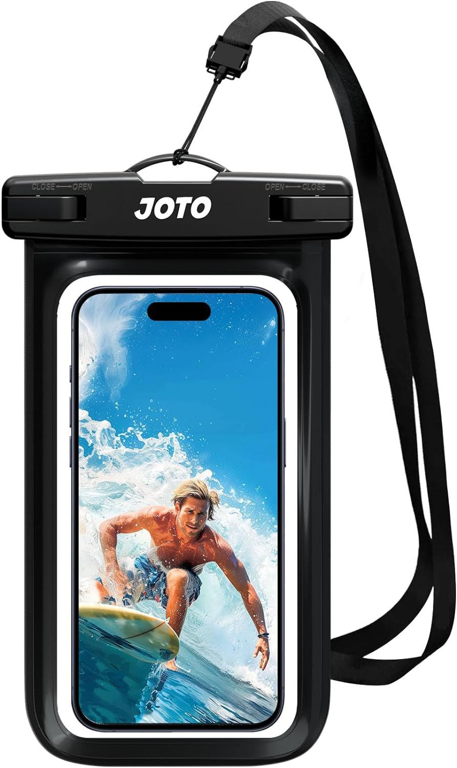 Joto Universal Waterproof Phone Pouch Cellphone Dry Bag Case for iPhone, Samsung, Google