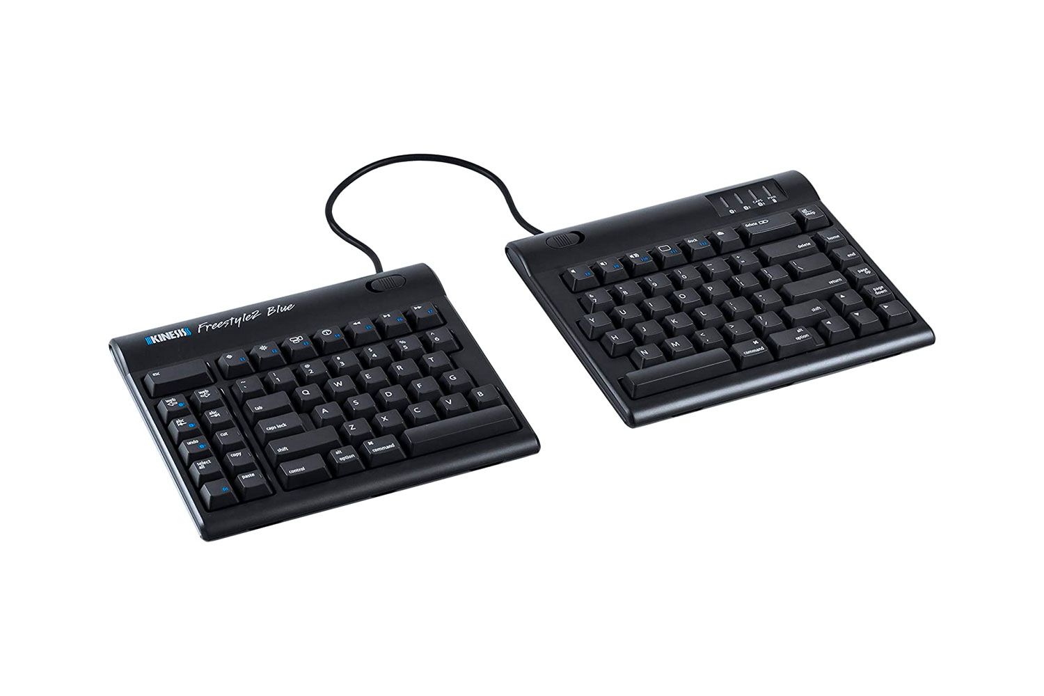 KINESIS Freestyle2 Blue Wireless Ergonomic Keyboard for Mac (9&quot; Standard Separation)