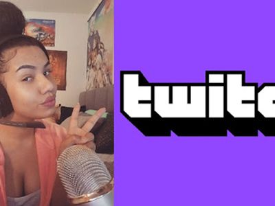 Katie Robinson / Pikachulita on Twitch, whit the Twitch logo displayed beside her. 