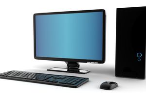 XXL Desktop PC with monitor, keyboard, and mouse